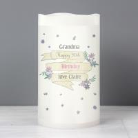 Personalised Garden Bloom LED Candle Extra Image 2 Preview